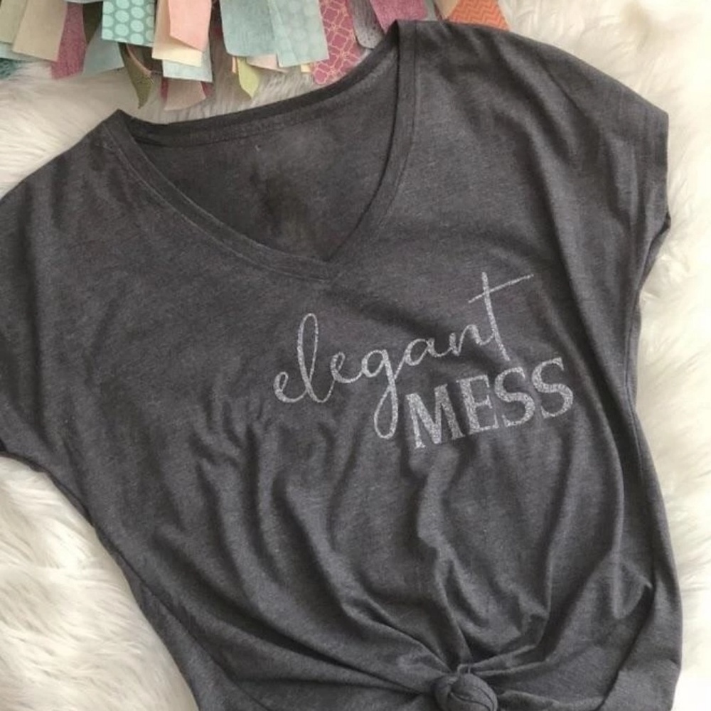 Elegant Mess Tee NWT
